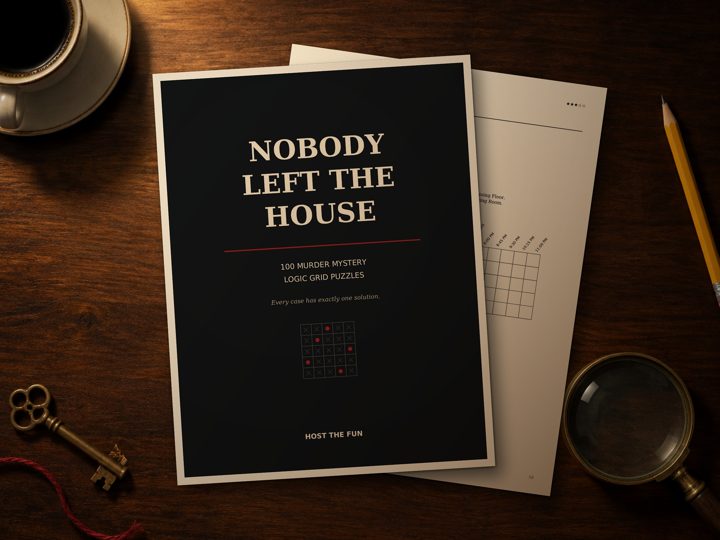 Murder mystery logic puzzle book